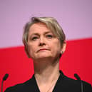 Home Secretary Yvette Cooper during her conference speech Picture: Leon Neal/Getty Images
