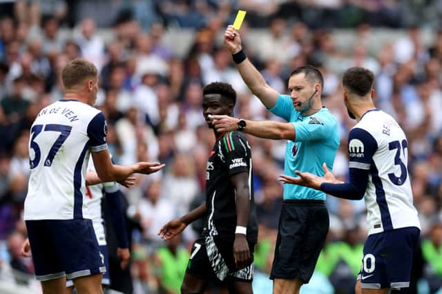 Australian referee Jarred Gillett will referee Newcastle United vs Manchester City. (Photo by ADRIAN DENNIS/AFP via Getty Images)