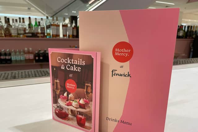 The bar will offer a 'Cocktails and Cake' experience - a twist on afternoon tea.