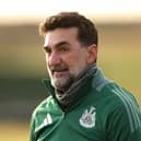 Yasir Al-Rumayyan, Governor of Saudi Arabia's Public Investment Fund looks across the practice range ahead of day one of the Alfred Dunhill Links Championship 2024 at Carnoustie Golf Links on October 03, 2024 in Carnoustie, Scotland. (Photo by Richard Heathcote/Getty Images)