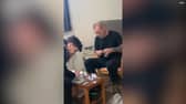 Video grab from footage as Police have mocked a group of dopey dealers who were caught after they videoed themselves bagging up illegal drugs.