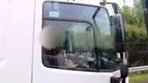 Shocking footage shows HGV driver caught eating yoghurt at the wheel