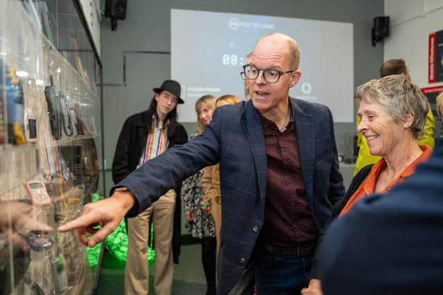 Ben Wood, founder, in the Mobile Phone Museum. Photo: Supplied