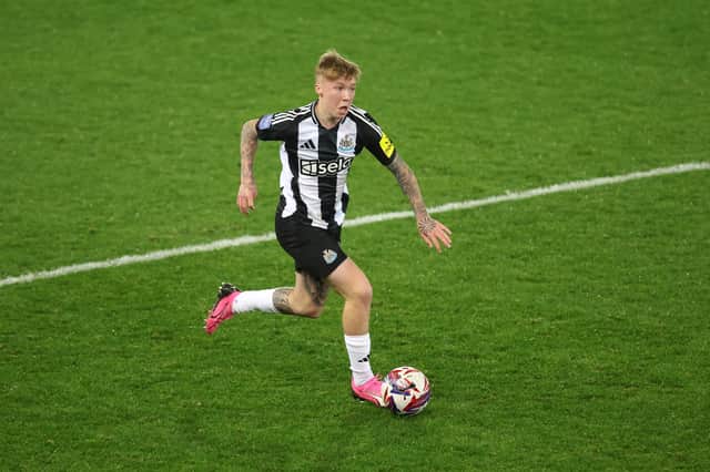 Alfie Harrison pictured in action for Newcastle United’s under-21 setup