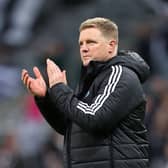 Eddie Howe, Manager of Newcastle United, acknowledges the fans after the Carabao Cup Fourth Round match between Newcastle United and Chelsea at St James' Park.(Photo by Ed Sykes/Getty Images)