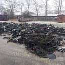 The aftermath of the blaze at the Bristol Avenue tip