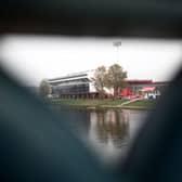 General view outside the stadium across the River Trent is seen prior to the Premier League match between Nottingham Forest FC and Newcastle United FC at City Ground on November 10, 2024 in Nottingham, England. (Photo by Naomi Baker/Getty Images)