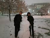 A late night snowman in Weston Park. Photo: David Kessen, National World
