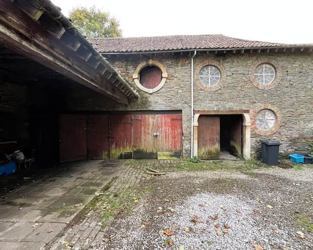 18th century coach house and stables for sale off Wick Road in Bristol.