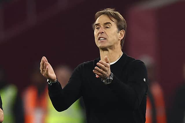 West Ham boss Julen Lopetegui could face the sack if his side lose to Newcastle at St James' Park.