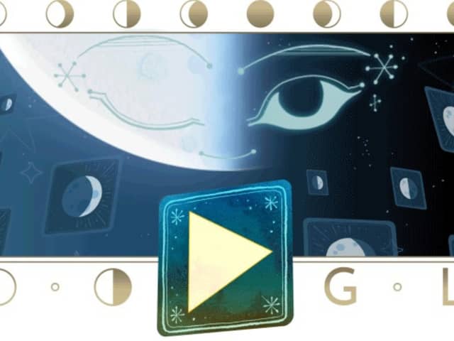 The Google Doodle for November 21 is Rise of the Half Moon. Photo: Google