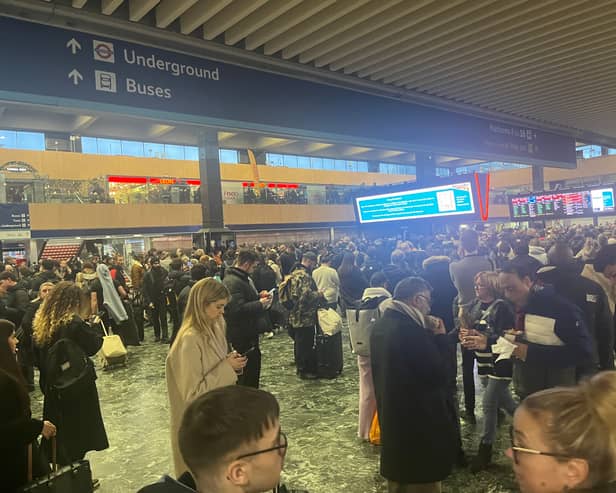 A packed London Euston station is a familiar sight to regular commuters