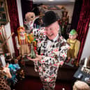 Magician and Punch and Judy entertainer Martin Scott Price at his Blackpool Puppet Museum