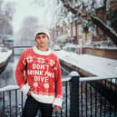 The knitted jumper design comes after research revealed that 1 in 4 winter drownings involve alcohol