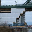 A major part of the Tyne Bridge's restoration work has started ahead of schedule.