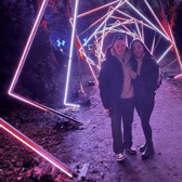 Molly (left) and Lauren got engaged at Northern Lights Newcastle.