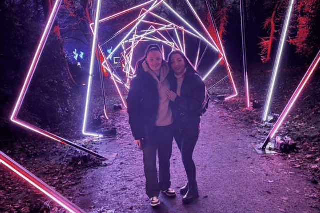 Molly (left) and Lauren got engaged at Northern Lights Newcastle.