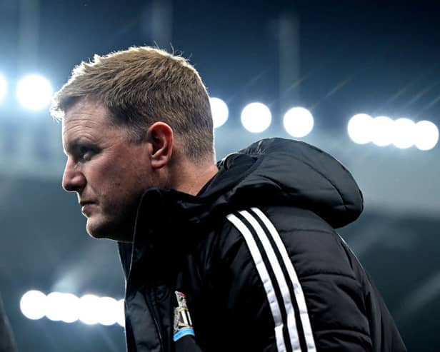 Eddie Howe manager of Newcastle United. (Photo by Andrew Powell/Liverpool FC via Getty Images)