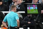 Samuel Barrott will referee Newcastle United versus Brentford in the Carabao Cup. (Photo by ANDY BUCHANAN/AFP via Getty Images)
