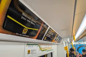Inside the new rolling stock on the Tyne and Wear Metro