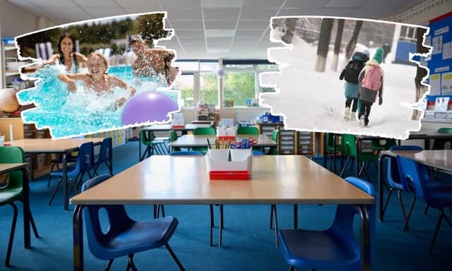 English schoolchildren have plenty of holidays to look forwards to throughout the year