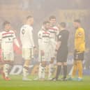 Bruno Fernandes was sent off for Manchester United against Wolves