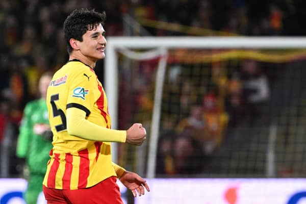 Lens defender Abdukodir Khusanov is reportedly attracting interest from Newcastle United. (Photo by FRANCOIS NASCIMBENI/AFP via Getty Images)