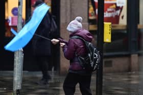 Strong winds may cause problems for pedestrians across the North East this weekend.