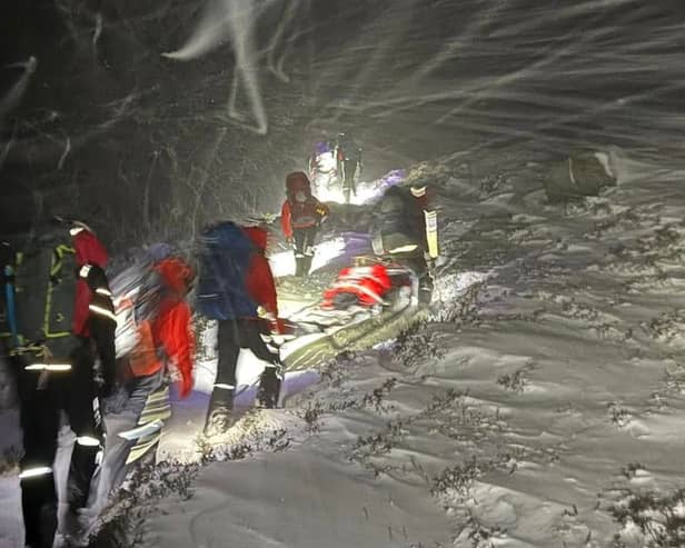Stranded walkers are rescued from Cairngorms blizzard.