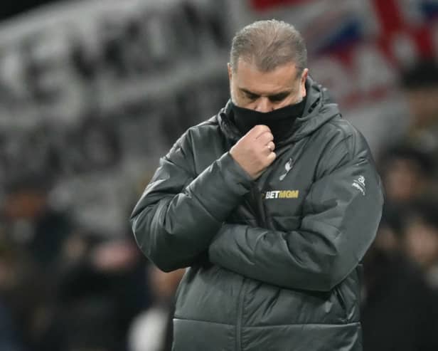 Tottenham Hotspur's Greek-Australian Head Coach Ange Postecoglou. Photo by GLYN KIRK/AFP via Getty Images)