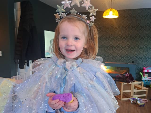 Beatrix Archbold celebrating her fourth birthday in style.