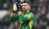 Newcastle United goalkeeper Martin Dubravka applauds the Newcastle fans  during the Emirates FA Cup Third Round match between Newcastle United and Bromley at St James' Park on January 12, 2025 in Newcastle upon Tyne, England. (Photo by Stu Forster/Getty Images)