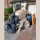 The aftermath of a flood at Alan Coleman and Terry Thoburn's house in Brownlow Close, High Heaton, Newcastle