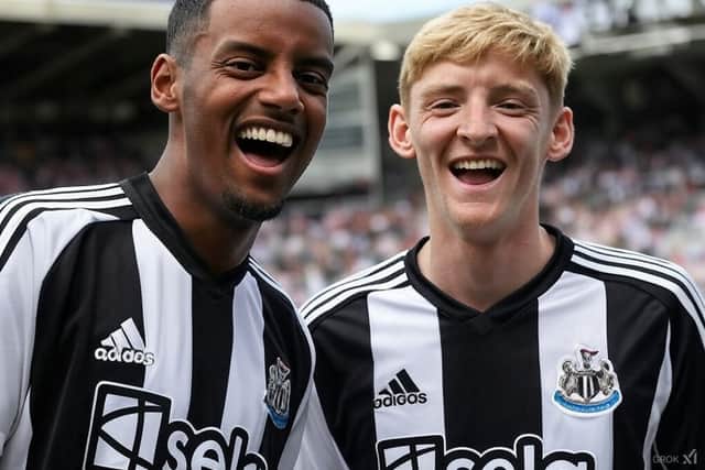 The Newcastle United goalscorers on Saturday, as envisaged by AI.