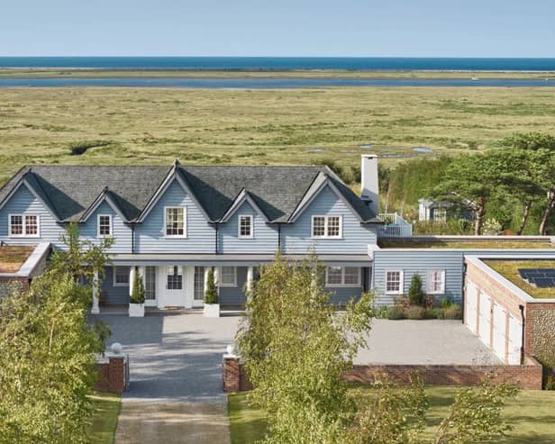 The £6m Norfolk house has incredible views across the North Sea