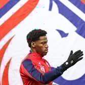 Lille's Canadian forward #09 Jonathan David arrives for the French L1 football match between Lille LOSC and OGC Nice at Stade Pierre-Mauroy in Villeneuve-d'Ascq. (Photo by Sameer Al-DOUMY / AFP) (Photo by SAMEER AL-DOUMY/AFP via Getty Images)