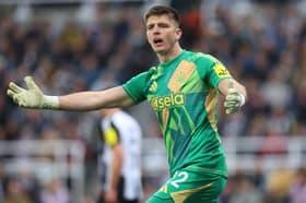 Newcastle United goalkeeper Nick Pope. Pope was not pictured in training ahead of the clash with Southampton.