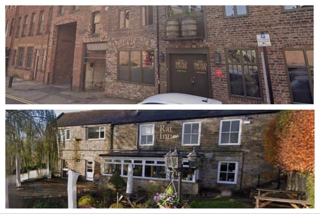 The Rat Inn and The Broad Chare have been listed in the UK's top 50 Gastropubs