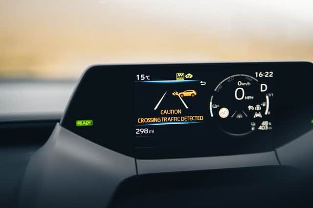 The driver's display feels a tad too small, but it's functional