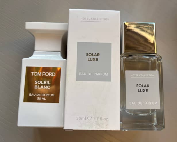 Aldi's Tom Ford dupe with the real thing