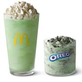 The Shamrock Shake and OREO Shamrock McFlurry