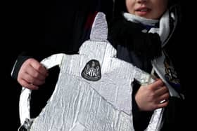 A detailed view of a tin-foil FA Cup during the Emirates FA Cup Fourth Round match between Birmingham City and Newcastle United at St Andrew'ss at Knighthead Park. (Photo by Alex Pantling/Getty Images)