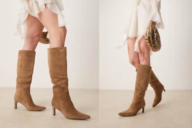 New Look suedette knee-high boots £60