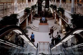 A view of Eldon Garden as it looked in this stylish view from 1990.