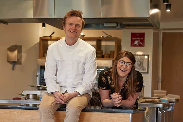 Alex Nietosvuori and Ally Thompson-Nietosvuori in the Restaurant Hjem kitchen