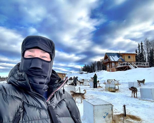 Abbi Adair in Alaska in her search for the Northern Lights