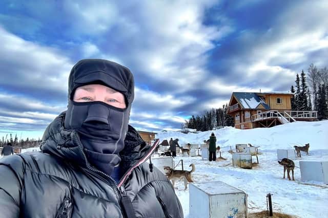 Abbi Adair in Alaska in her search for the Northern Lights