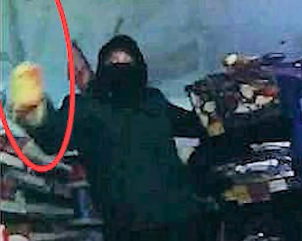 Bornworn footage shows Callum Knox charge at police armed with a crowbar during supermarket robbery in  Sevenoaks, Kent, November 22 2024. 