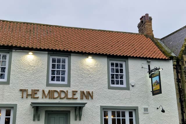The Apartment spans the top floor of The Middle Inn in Front Street, Bamburgh