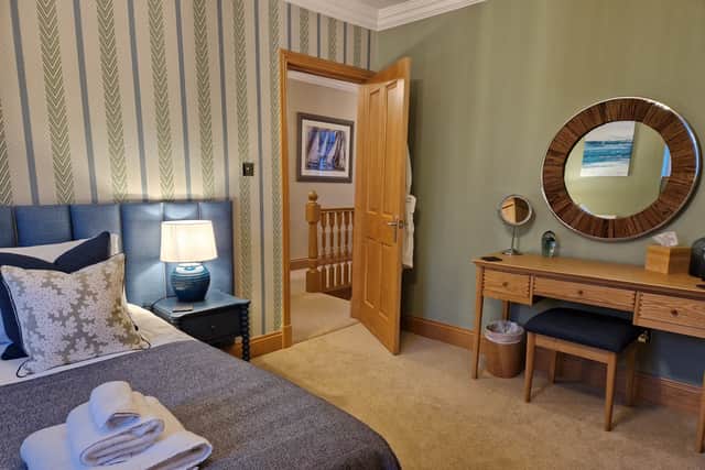 The second bedroom can be split into a twin